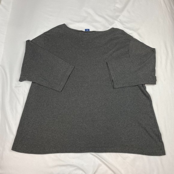 Karen Scott top w/ Silver Embroidery Neckline -2X - Picture 4 of 4